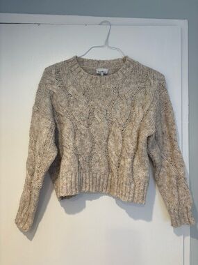 Heartloom Beige Cable Knit Sweater